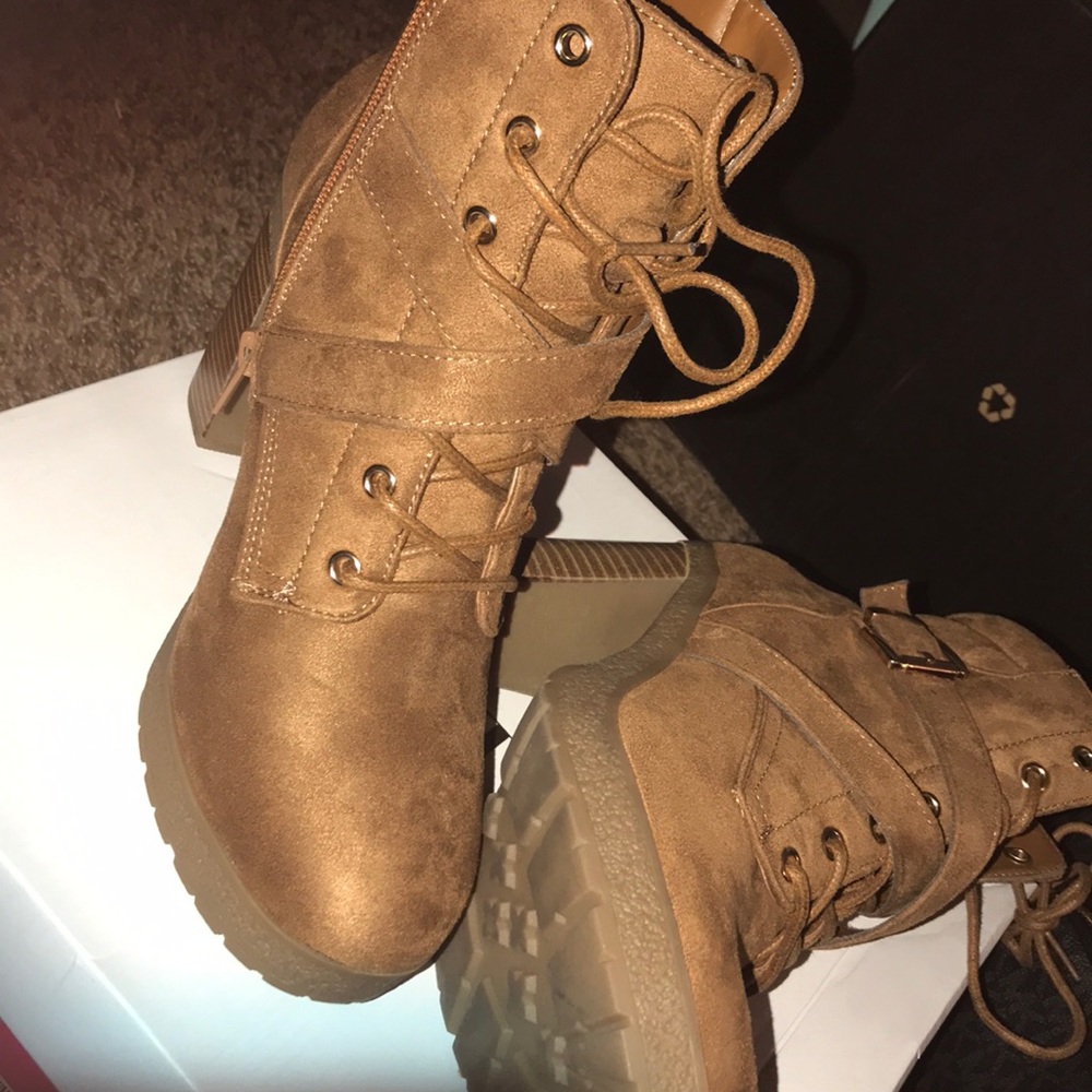 Brown booties